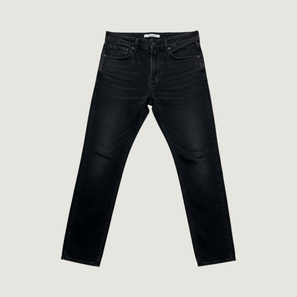 PacSun Jeans Mens 30x30 (31x27) Slim Taper Charcoal Wash Black Stretch Denim